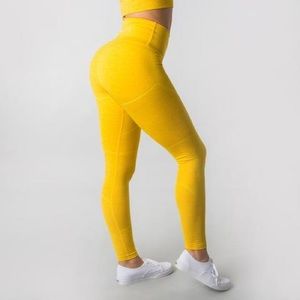 Alphalete Revival Leggings - Yellow